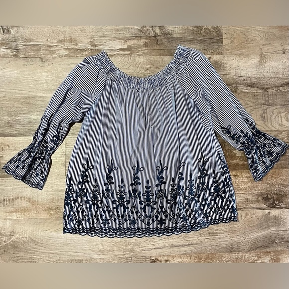 Striped and floral tunic - Picture 1 of 2